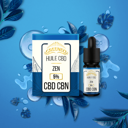 Huile de CBD + CBN : Zen 5% - Boîte de 6 - Fleur CBD - Le Petit Chanvrier