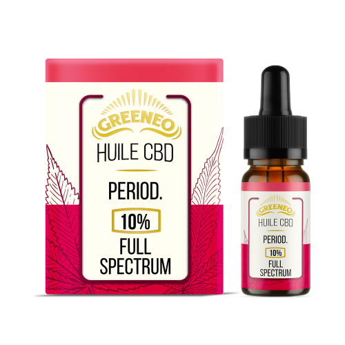 Huile CBD PERIOD. Full Spectrum 10% CBD GREENEO