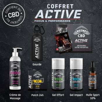 Coffret ACTIVE GREENEO CBD 6 produits