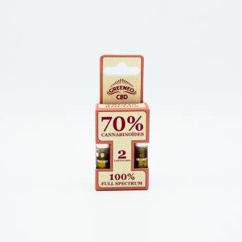 2 cartouches CBD Stick - Original 70% GREENEO CBD saveur fruits rouges